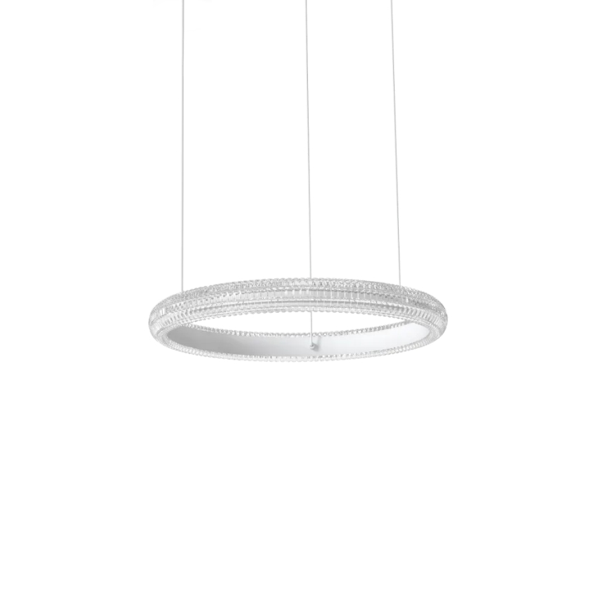 Ideal Lux - Светодиодная подвесная люстра MIRACLE LED/25W/230V диаметр 40 см CRI 90 матовый хром