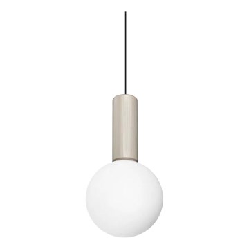 Ideal Lux - светодиодная подвесная люстра на тросе ODEON LED/8W/230V CRI 90, диам. 15 см, бежевый/белый