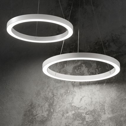 Ideal Lux - Светодиодная подвесная люстра ORACLE LED/28W/230V 3000K диаметр 50 см CRI 90 белый