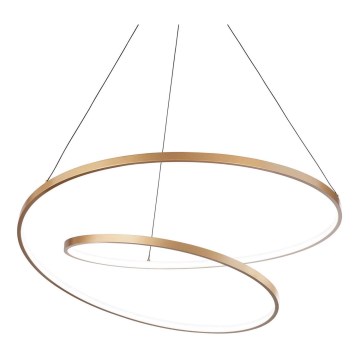 Ideal Lux - Светодиодная подвесная люстра OZ LED/52W/230V диаметр 80 см CRI 90 золотистый