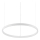 Ideal Lux - Светодиодная подвесная люстра с регулированием яркости ORACLE SLIM LED/29W/230V 3000K диаметр 50 см белый