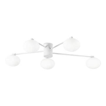 Ideal Lux - Светодиодная припотолочная люстра HERMES 5xG9/3W/230V диаметр 90 см белый