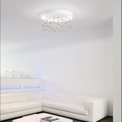 Ideal Lux - Светодиодная припотолочная люстра с регулированием яркости ARMONY LED/70W/230V CRI 90 диаметр 75 см белый