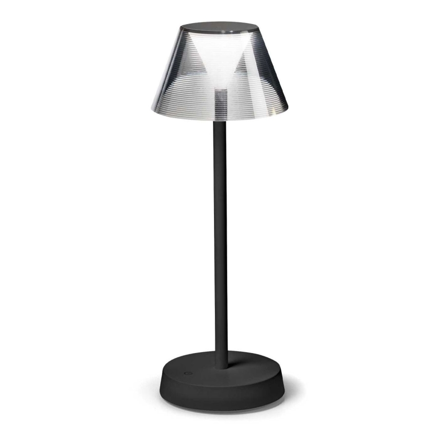 Ideal Lux - Светодиодная сенсорная лампа с регулированием яркости LOLITA LED/2,8W/5V 2200 mAh IP54 черный