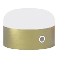 Ideal Lux - Светодиодная сенсорная настольная лампа с диммером MIGNON LED/5W/5V 1500 мАч, диаметр 10 см, CRI 90, латунь