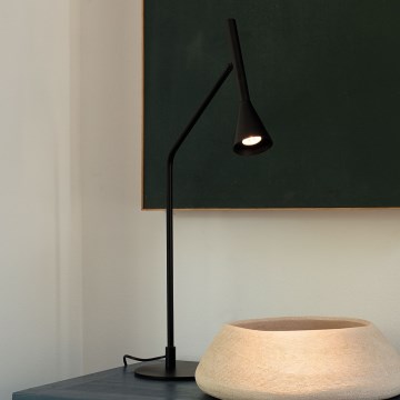 Ideal Lux - Светодиодная сенсорная настольная лампа с регулированием яркости DIESIS LED/6,5W/230V CRI 90 черный