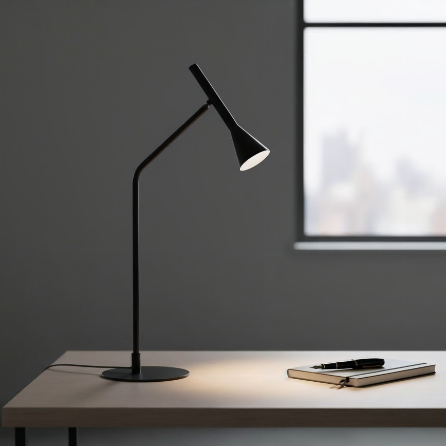 Ideal Lux - Светодиодная сенсорная настольная лампа с регулированием яркости DIESIS LED/6,5W/230V CRI 90 черный