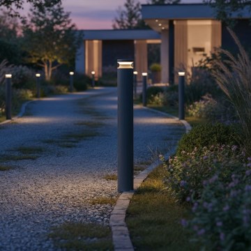 Ideal Lux - Светодиодная уличная лампа BOEING LED/14W/230V 100 см CRI 90 IP65 антрацит