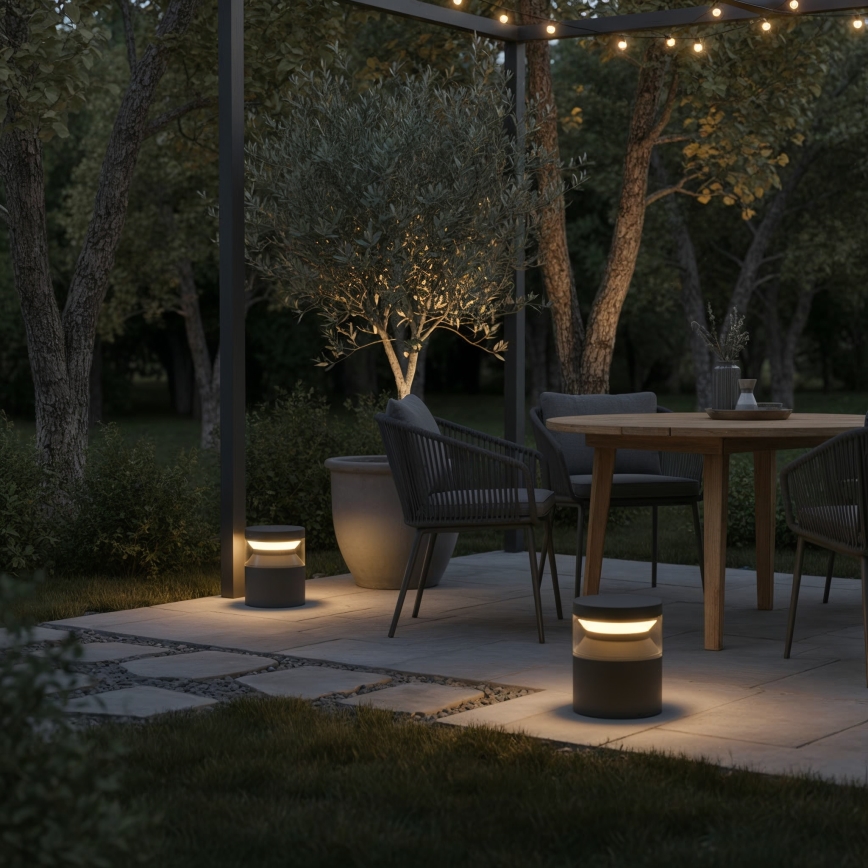 Ideal Lux - Светодиодная уличная лампа BOEING LED/14W/230V 15 см CRI 90 IP65 черный