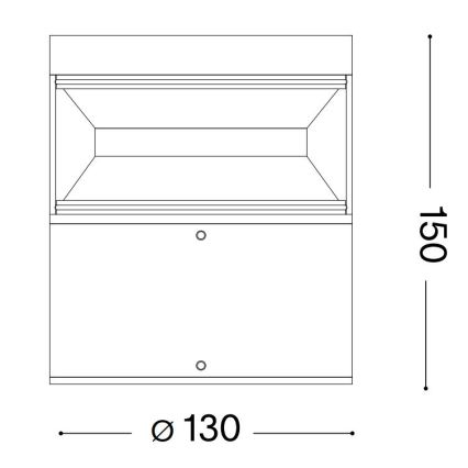 Ideal Lux - Светодиодная уличная лампа BOEING LED/14W/230V 15 см CRI 90 IP65 коричневый