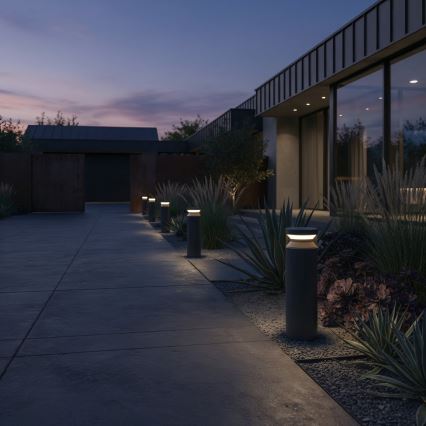 Ideal Lux - Светодиодная уличная лампа BOEING LED/14W/230V 40 см CRI 90 IP65 черный