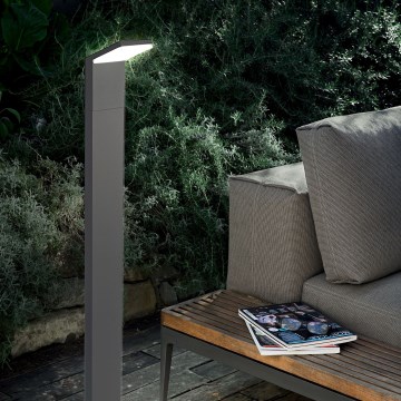 Ideal Lux - Светодиодная уличная лампа STYLE LED/8,5W/230V 4000K 100 см CRI 90 IP54 антрацит