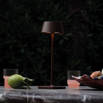 Ideal Lux - Светодиодная уличная сенсорная лампа с регулированием яркости PURE LED/1,5W/3,7V CRI 90 IP54 коричневый