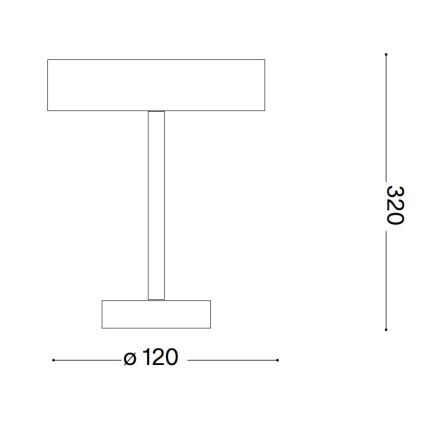 Ideal Lux - Светодиодная уличная сенсорная лампа TOFFEE LED/2W/230V 2200 mAh CRI 90 IP54 черный