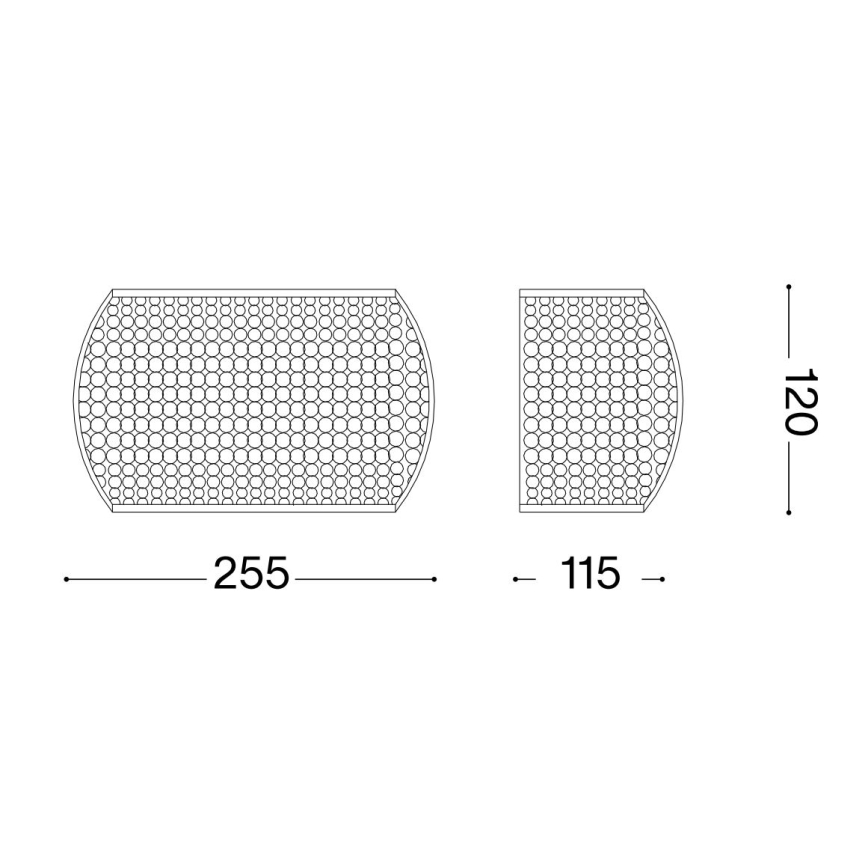 Ideal Lux - Светодиодный хрустальный настенный светильник PASHA 3xG9/3W/230V золотистый