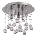 Ideal Lux - Светодиодный хрустальный потолочный светильник MOONLIGHT 5xG9/3W/230V диаметр 26 см блестящий хром
