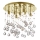 Ideal Lux - Светодиодный хрустальный потолочный светильник MOONLIGHT 8xG9/3W/230V диаметр 40 см золотистый