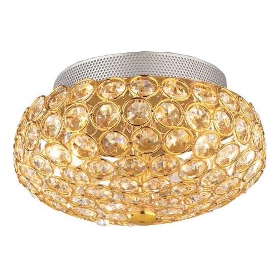Ideal Lux - Светодиодный хрустальный потолочный светильник KING 3xG9/3W/230V диаметр 25,5 см золотистый