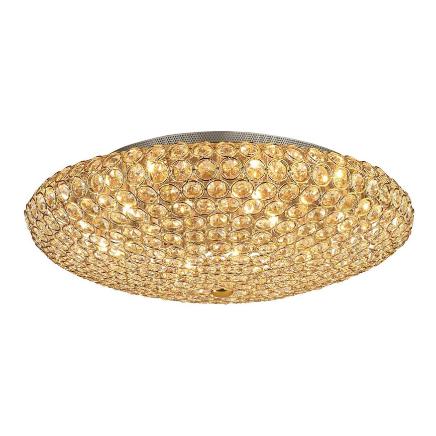Ideal Lux - Светодиодный хрустальный потолочный светильник KING 9xG9/3W/230V