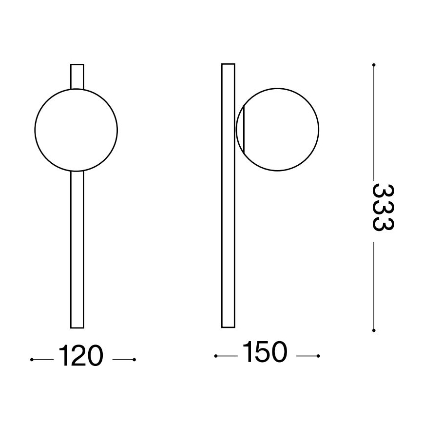 Ideal Lux - Светодиодный настенный светильник BINOMIO 1xG9/3W/230V белый