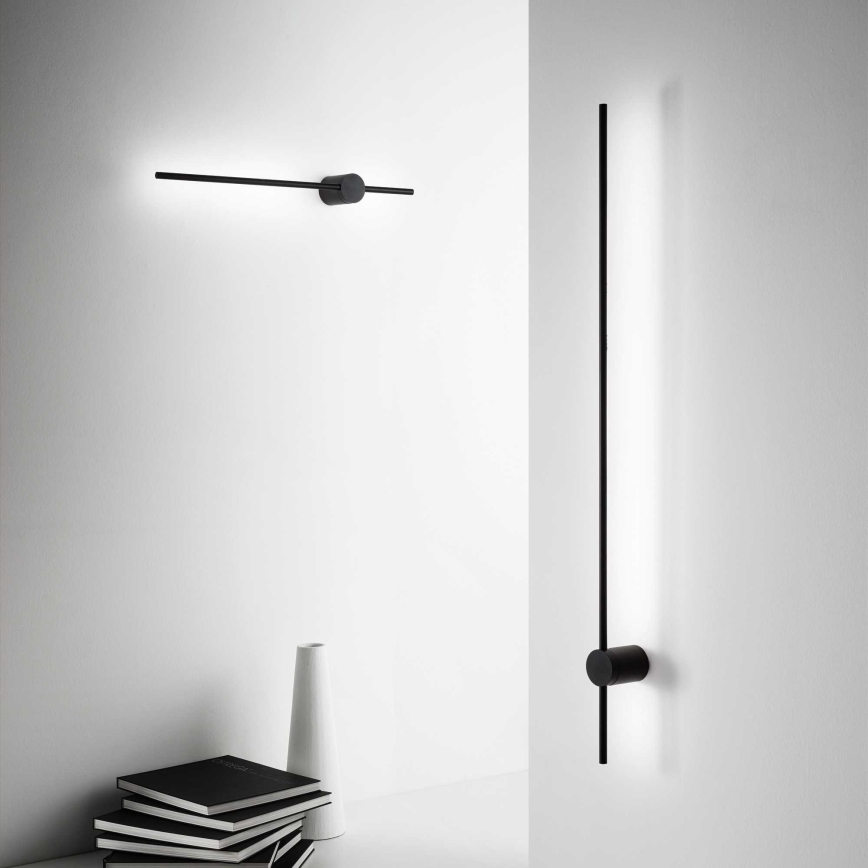 Ideal Lux - Светодиодный настенный светильник ESSENCE LED/19W/230V 3000K 124 см CRI 90 черный