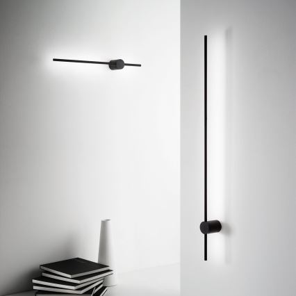 Ideal Lux - Светодиодный настенный светильник ESSENCE LED/19W/230V 4000K 124 см CRI 90 черный