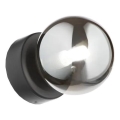 Ideal Lux - Светодиодный настенный светильник PERLAGE 1xG9/3W/230V черный/дымчатый