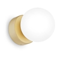 Ideal Lux - Светодиодный настенный светильник PERLAGE 1xG9/3W/230V золотистый/белый