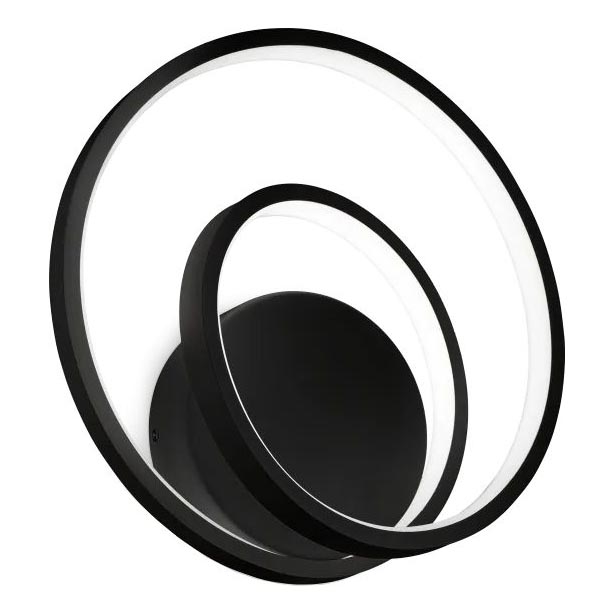 Ideal Lux - Светодиодный настенный светильник с регулированием яркости OZ LED/28W/230V CRI 90 черный