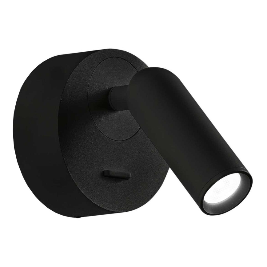 Ideal Lux - Светодиодный настенный точечный светильник BEAN LED/3W/230V CRI 90 черный