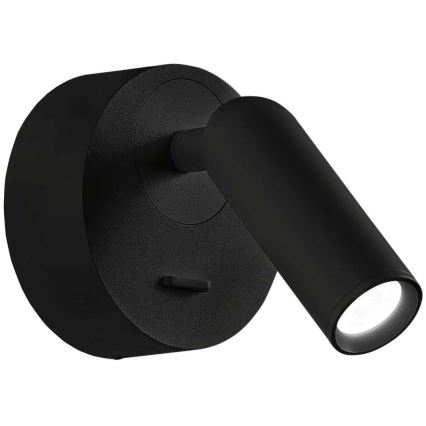 Ideal Lux - Светодиодный настенный точечный светильник BEAN LED/3W/230V CRI 90 черный