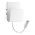 Ideal Lux - Светодиодный настенный точечный светильник с гибкой лампой PROBE LED/9,5W/230V USB CRI 90 белый