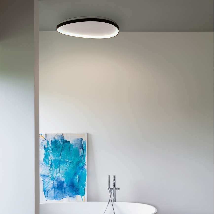 Ideal Lux - Светодиодный потолочный светильник GEMINI LED/30W/230V диаметр 61 см CRI 90 черный
