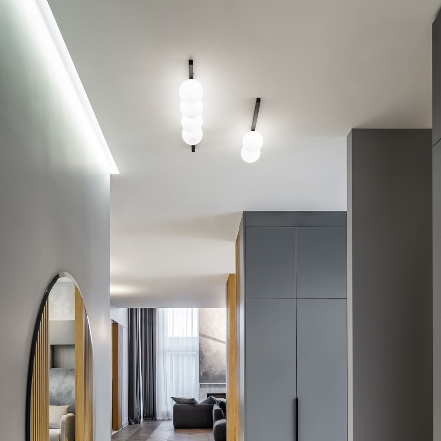 Ideal Lux - Светодиодный потолочный светильник BINOMIO 2xG9/3W/230V черный