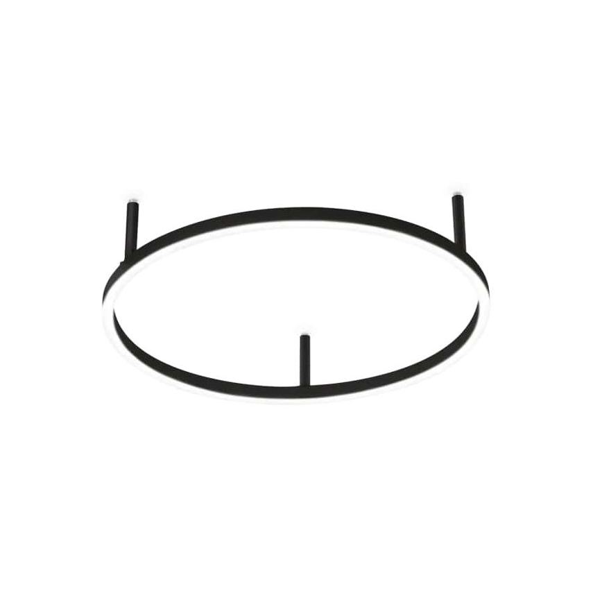Ideal Lux - Светодиодный потолочный светильник ORACLE SLIM LED/32W/230V 3000K диаметр 50 см черный