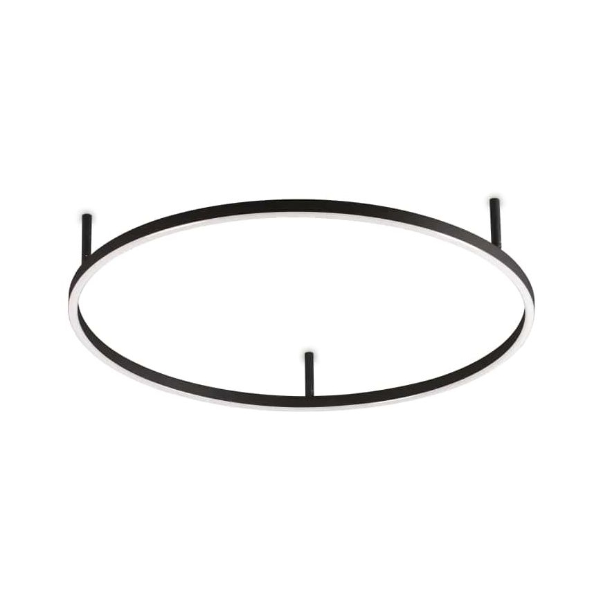 Ideal Lux - Светодиодный потолочный светильник ORACLE SLIM LED/38W/230V 3000K диаметр 70 см черный