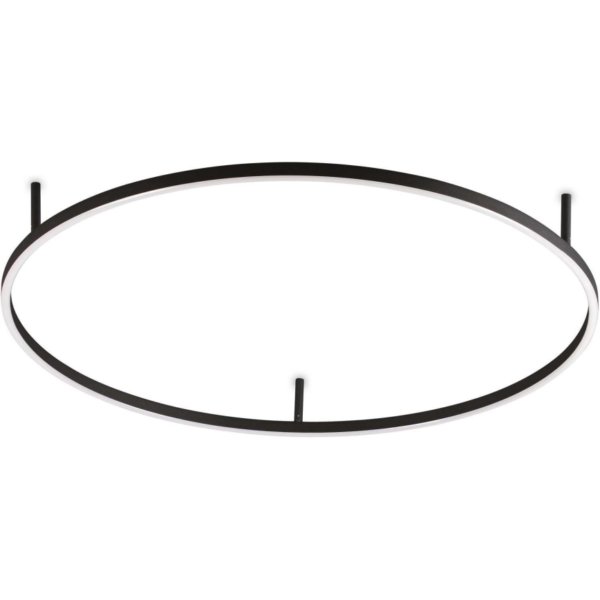 Ideal Lux - Светодиодный потолочный светильник ORACLE SLIM LED/55W/230V 3000K диаметр 90 см черный