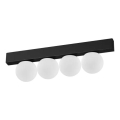 Ideal Lux - Светодиодный потолочный светильник PING PONG 4xLED/3W/230V CRI 90 черный