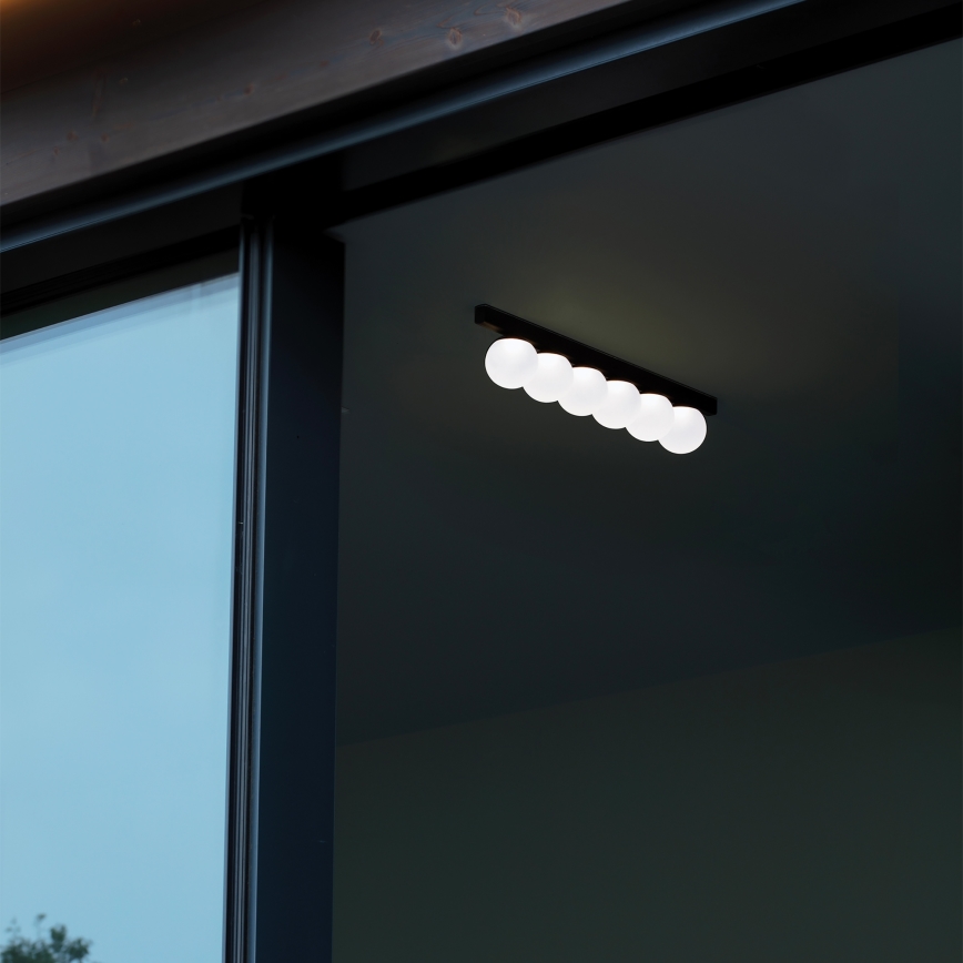 Ideal Lux - Светодиодный потолочный светильник PING PONG 6xLED/3W/230V CRI 90 черный