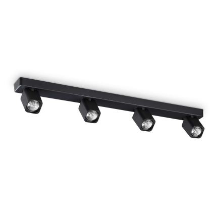 Ideal Lux - Светодиодный точечный светильник RUDY 4xGU10/7W/230V CRI 90 черный