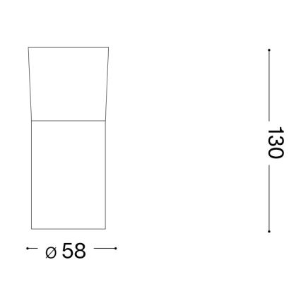 Ideal Lux - Светодиодный точечный светильник TOBY 1xGU10/7W/230V CRI 90 черный