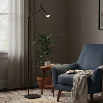 Ideal Lux - Светодиодный торшер DIESIS LED/4,5W/230V CRI 95 черный