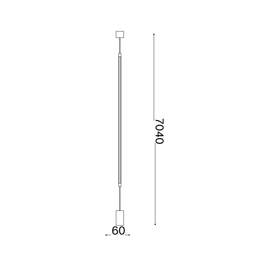 Ideal Lux - Светодиодный торшер FILO LED/14W/230V 3000K CRI 90 черный
