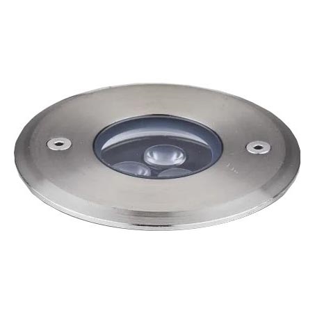 Ideal Lux - Светодиодный тротуарный светильник FLOOR LED/3W/230V диаметр 9 см CRI 90 IP67 блестящий хром