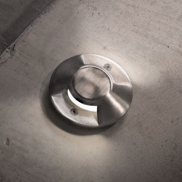 Ideal Lux - Светодиодный тротуарный светильник ROCKET LED/3W/230V CRI 90 IP65 матовый хром