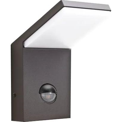 Ideal Lux - Светодиодный уличный светильник с датчиком STYLE LED/9W/230V 4000K CRI 90 IP54 антрацит
