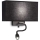 Ideal Lux - Светодиодная настенная лампа HOTEL 1xE27/60W/230V + LED/1,5W/230V