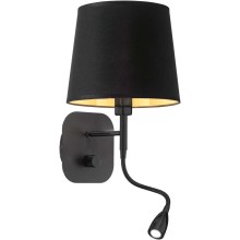 Ideal Lux - Светодиодная настенная лампа NORDIK 1xE14/40W + LED/1,5W/230V