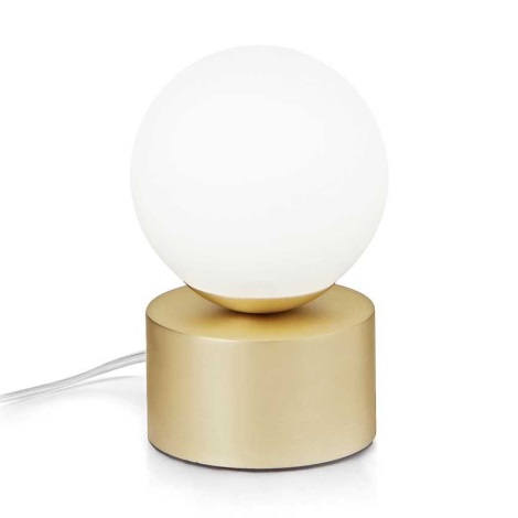 Ideal Lux - Светодиодная настольная лампа PERLAGE 1xG9/3W/230V золотистый/белый