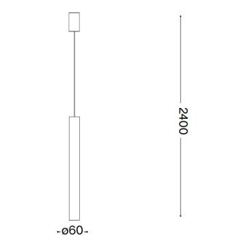 Ideal Lux - Светодиодная подвесная люстра 1xGU10/7W/230V CRI90 медный